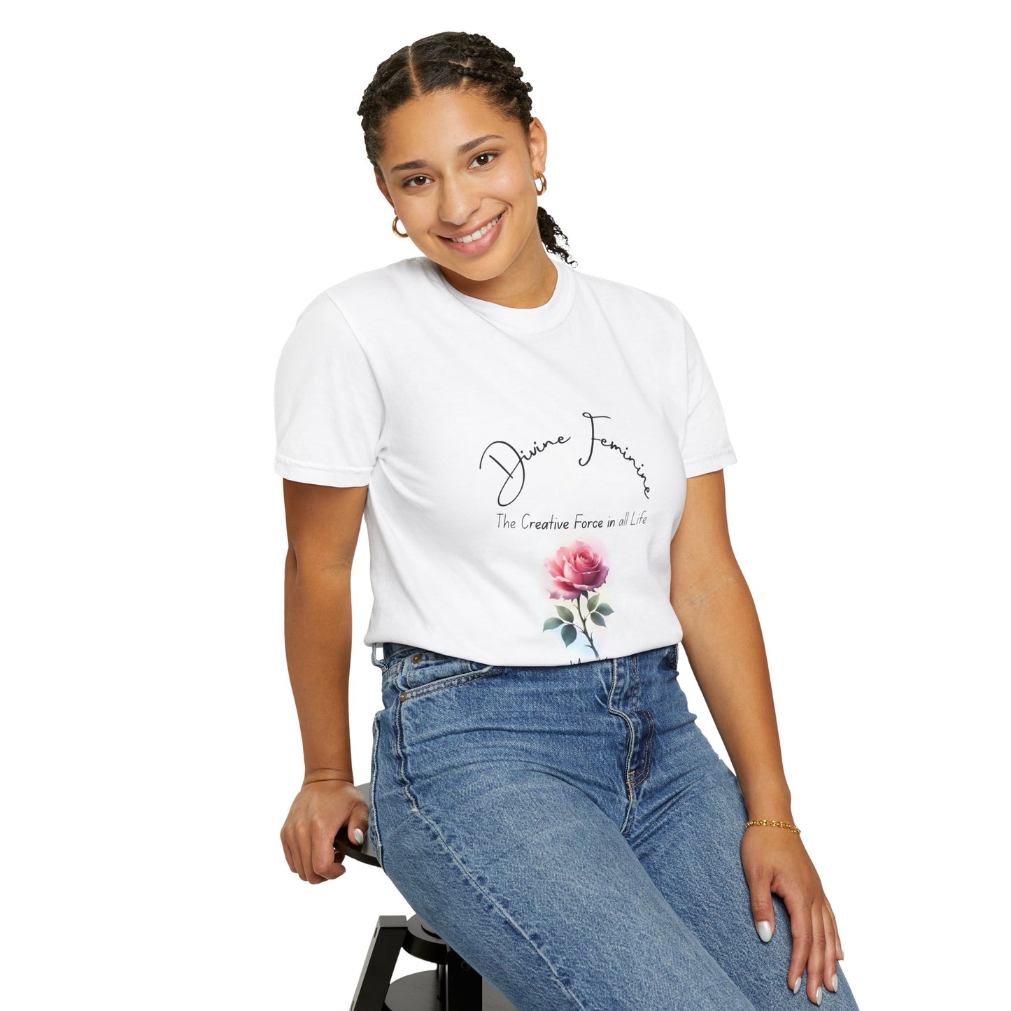 Divine Feminine White Tee for Women
