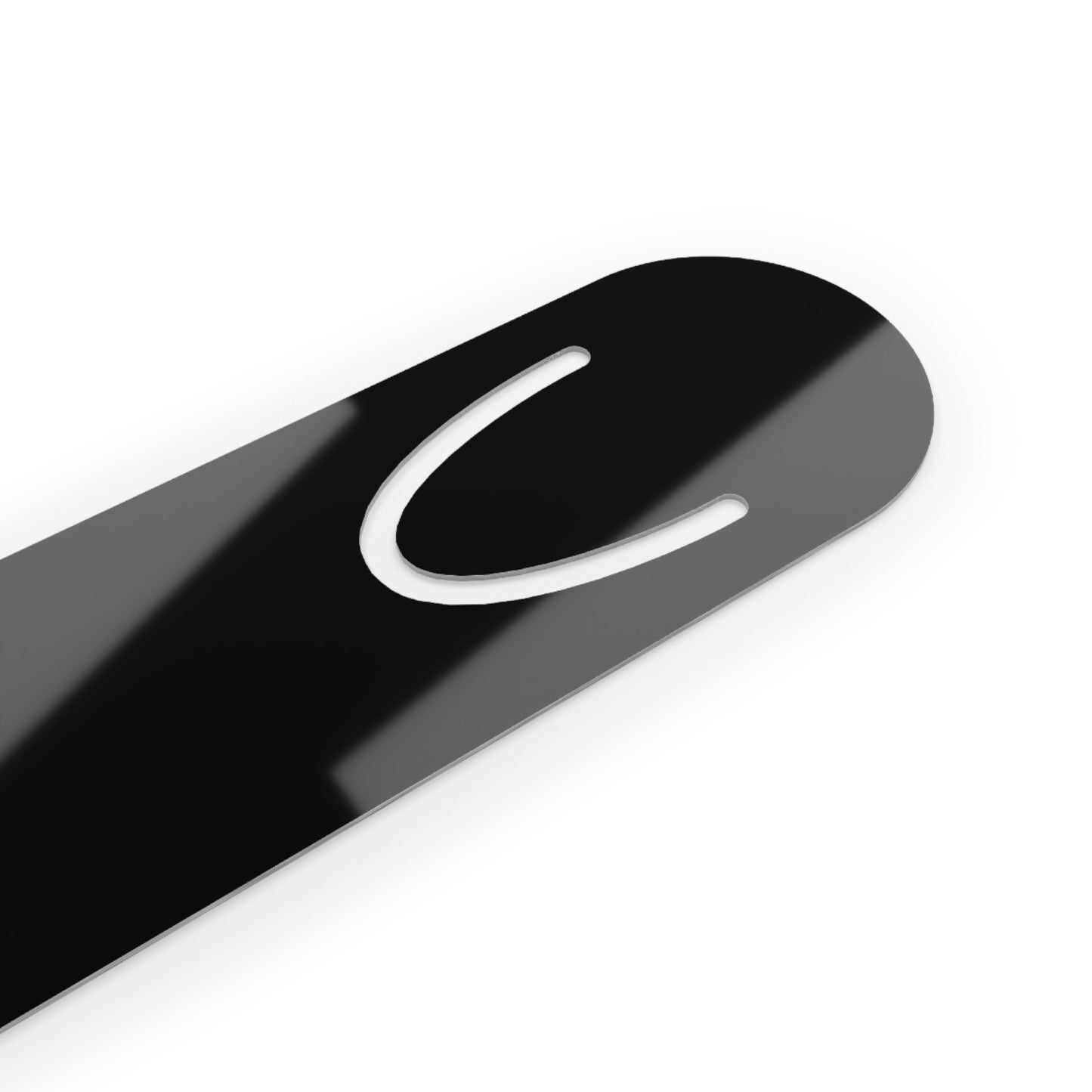Elegant Lotus Black Bookmark