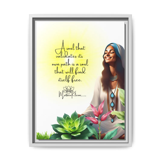 Self Validation 12 x 16 Art Framed Matte Canvas