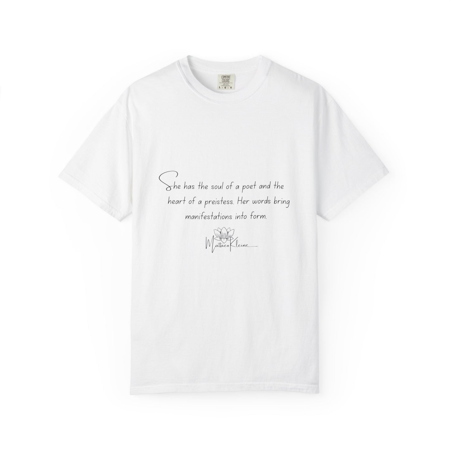 Soul of a Poet, Heart of a Priestess White Tee for Women