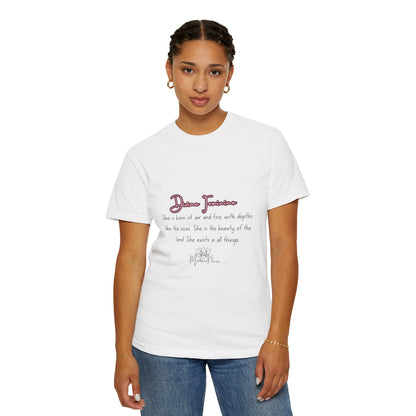 Divine Feminine, Born of Air and Fire White Tee for Women