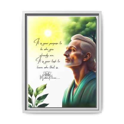 Purpose 12 x 16 Art Framed Matte Canvas