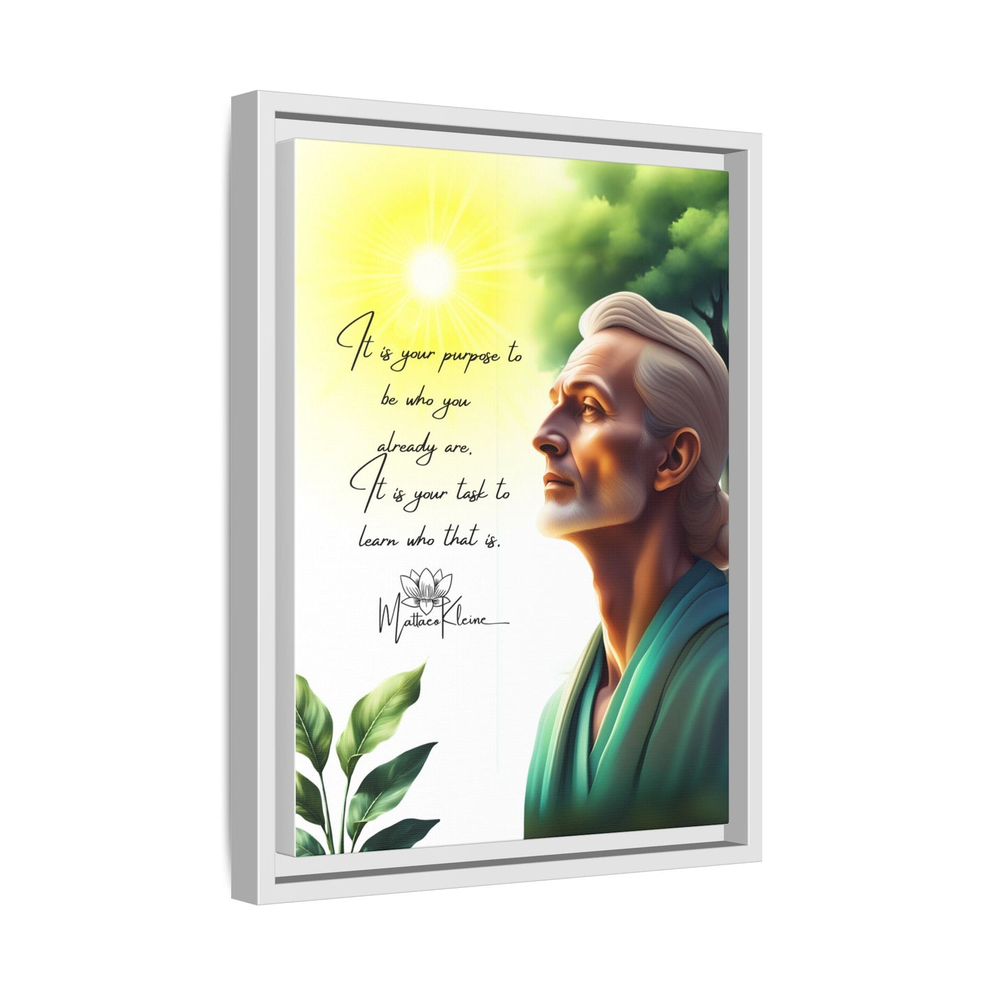 Purpose 12 x 16 Art Framed Matte Canvas