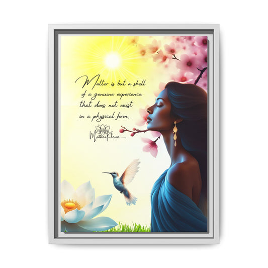 Matter Quote 12 x 16 Art Framed Matte Canvas