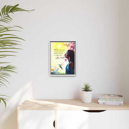 Matter Quote 12 x 16 Art Framed Matte Canvas