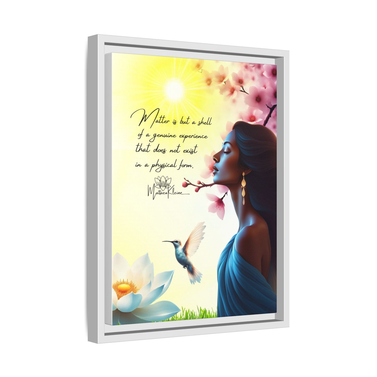 Matter Quote 12 x 16 Art Framed Matte Canvas