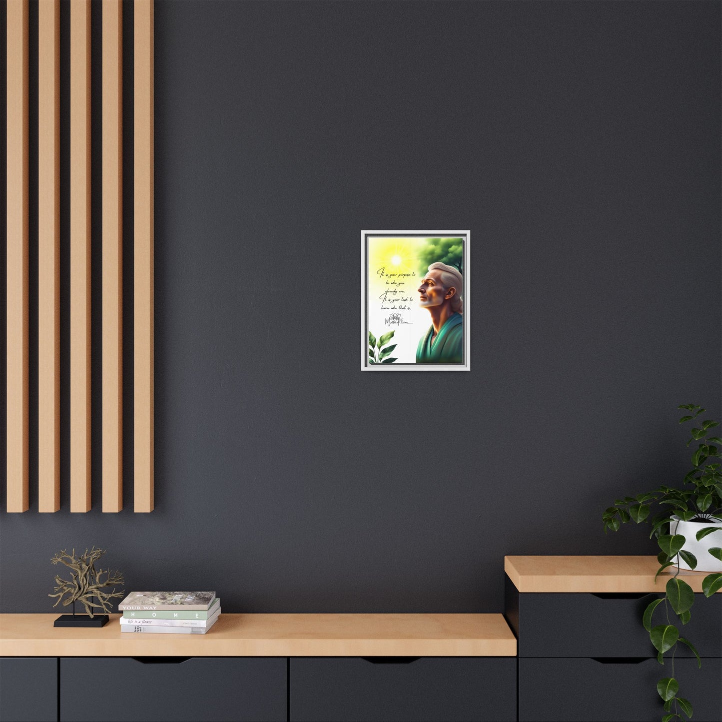 Purpose 12 x 16 Art Framed Matte Canvas