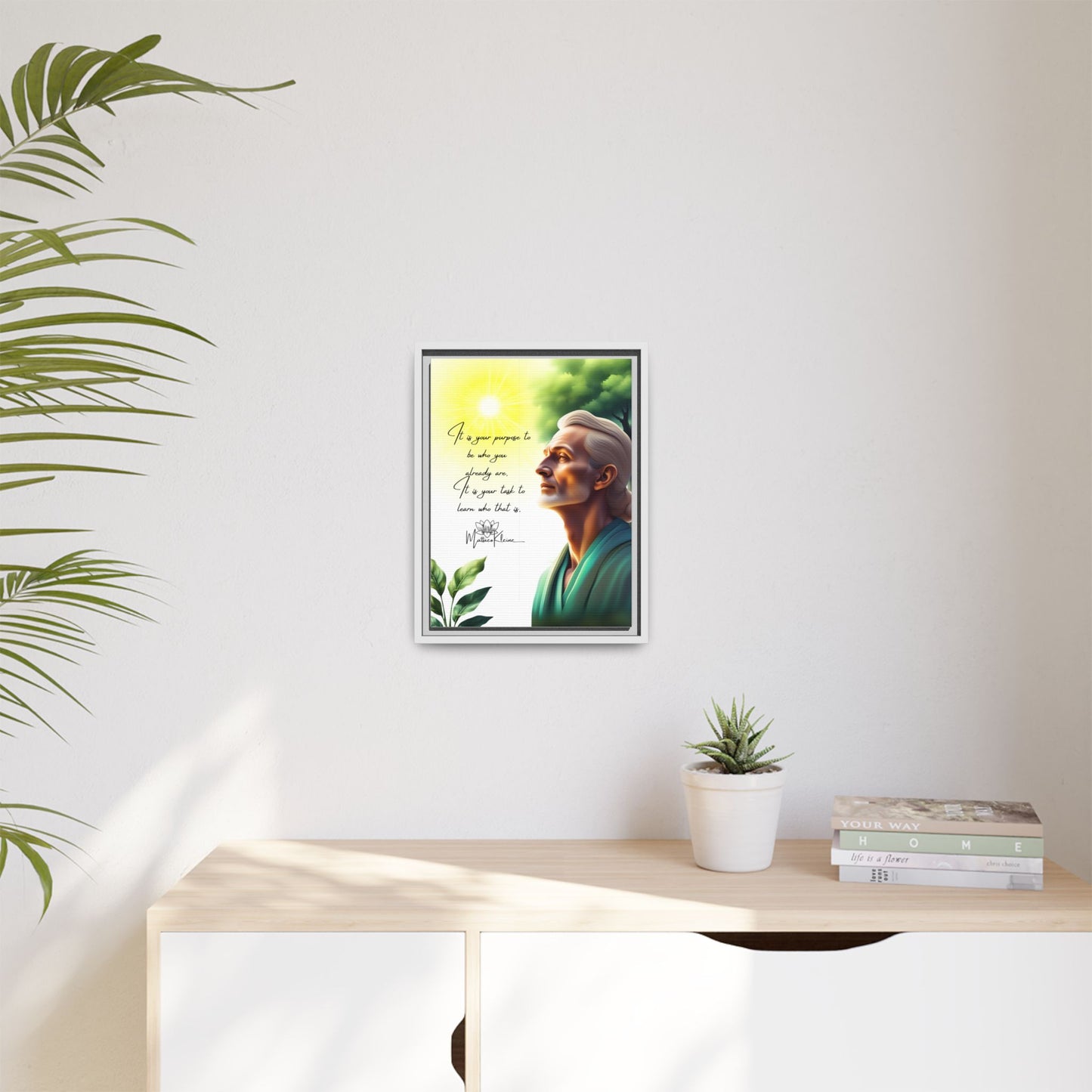 Purpose 12 x 16 Art Framed Matte Canvas