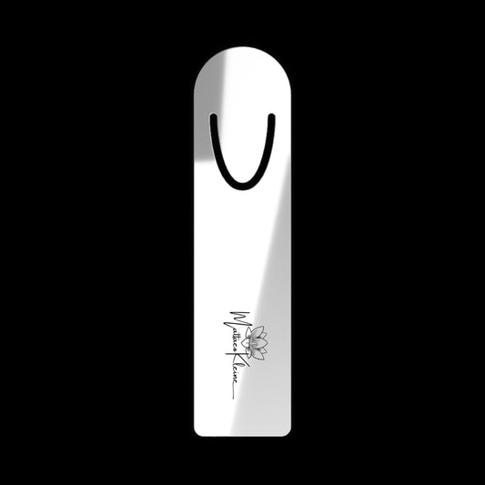 Elegant Lotus White Bookmark
